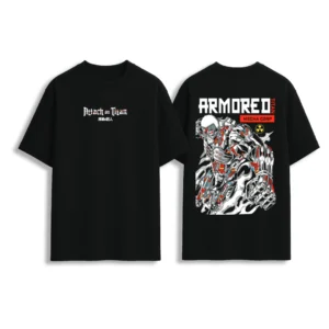 Attack on Titan Armored Titan Mecha Corp Graphic Oversized T-Shirt