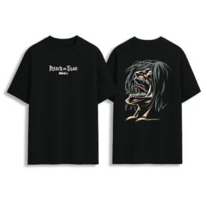 Attack on Titan Eren Jaeger Founding Titan Graphic Oversized T-Shirt
