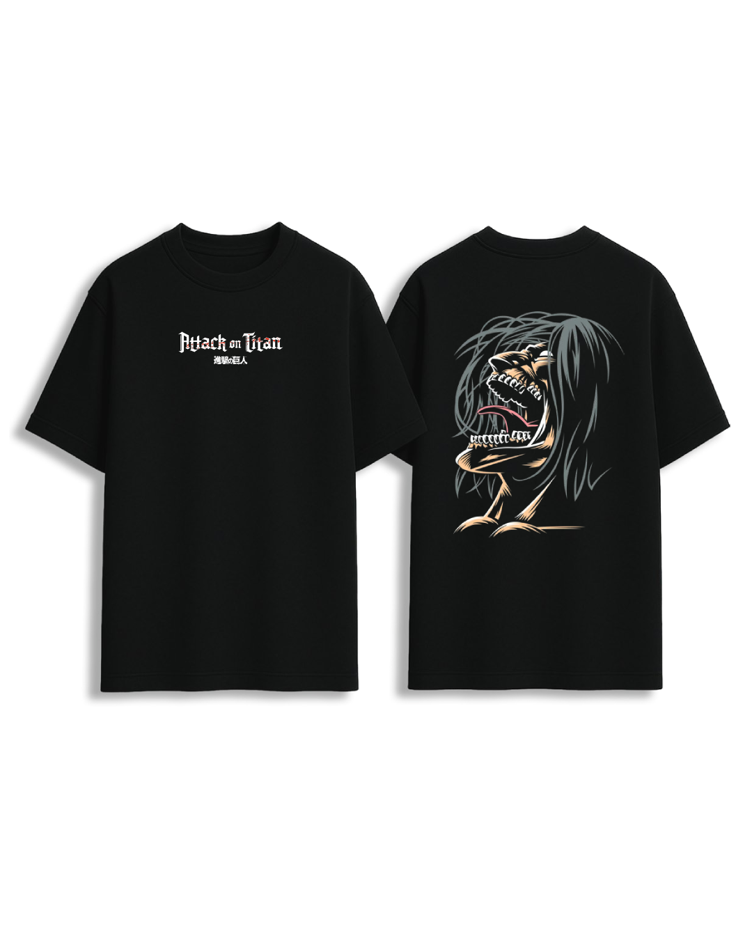 Attack on Titan Eren Jaeger Founding Titan Graphic Oversized T-Shirt